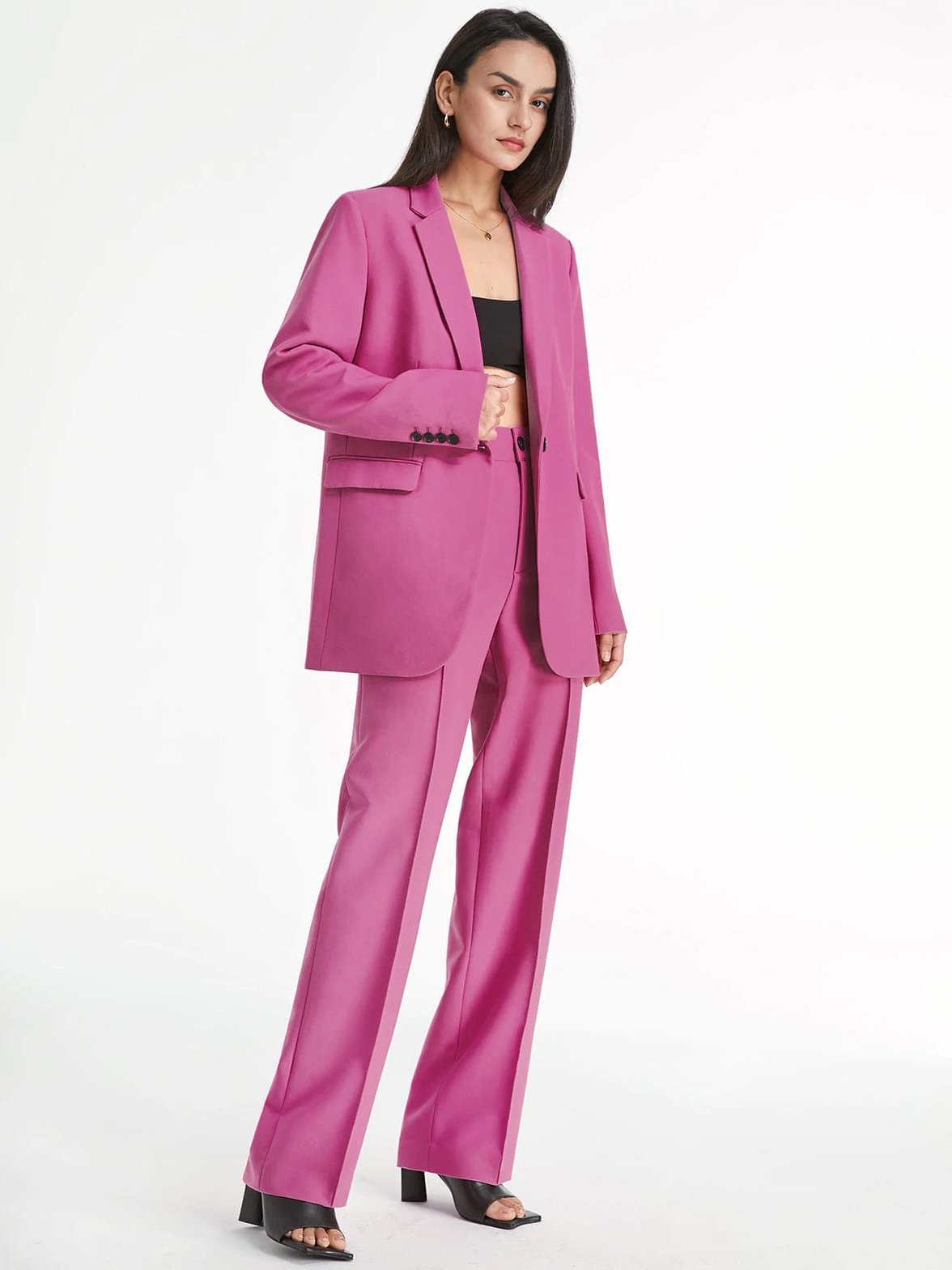 Blazer rose profil droit soleil