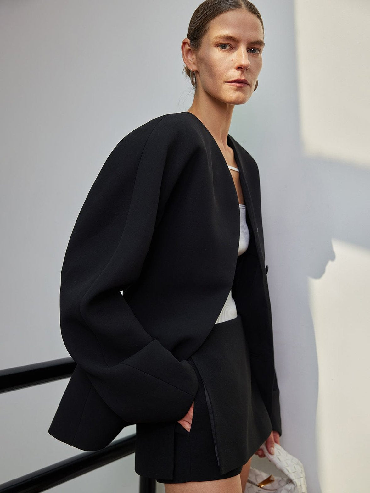 Blazer noir vue de dos étoile