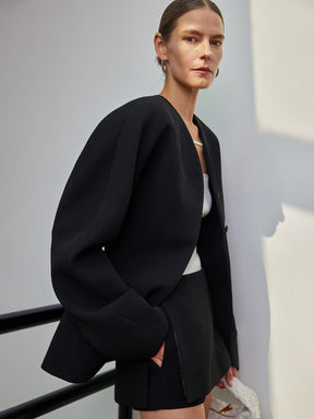 Blazer noir vue de dos étoile