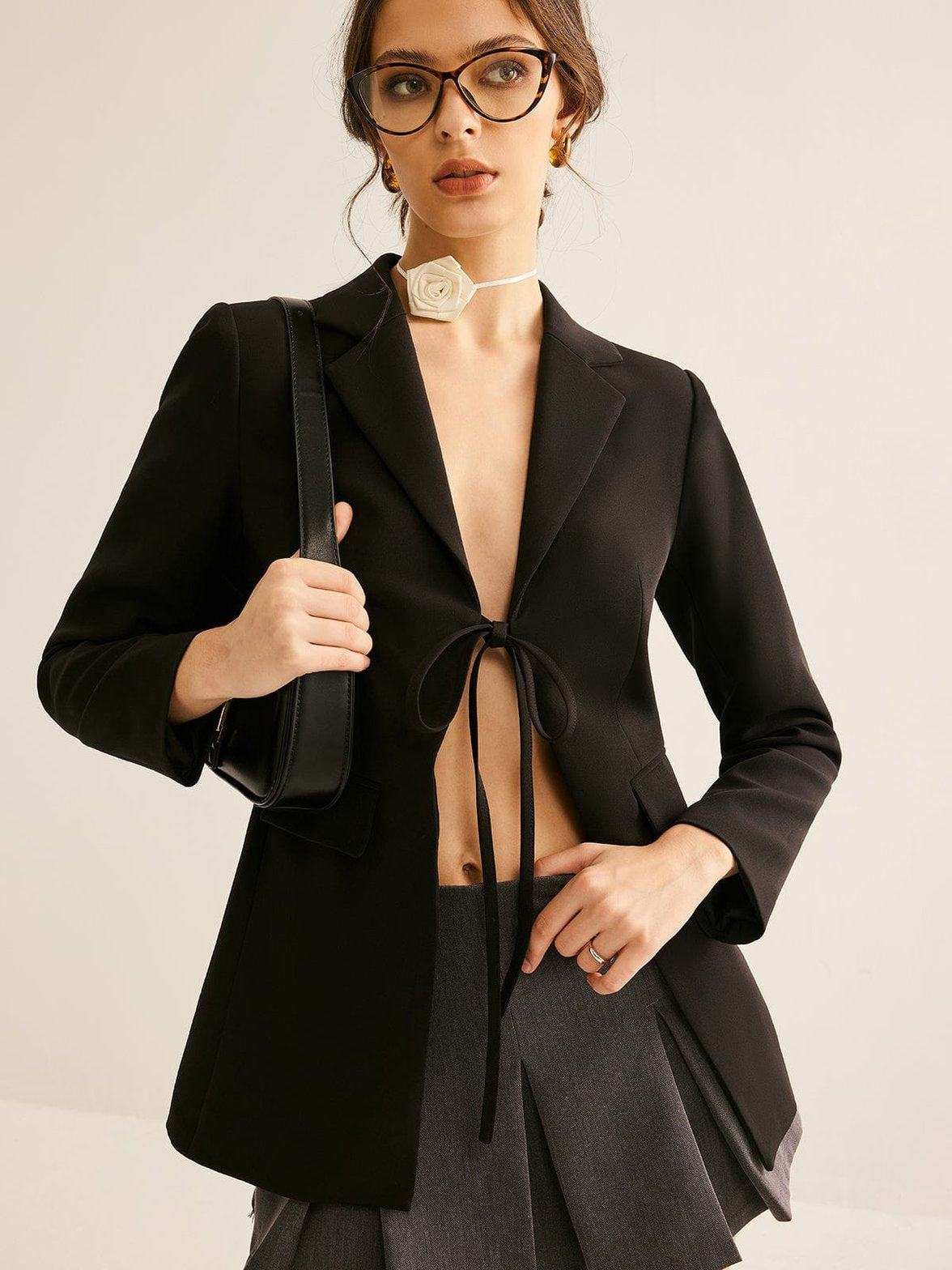 Blazer noir design moderne - Étoile