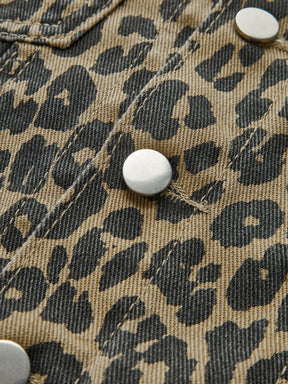 Blazer léopard vue latérale océan