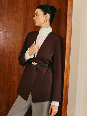 Blazer long détail dos sérénité