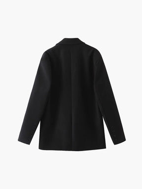 Blazer noir coupe moderne élégant brise