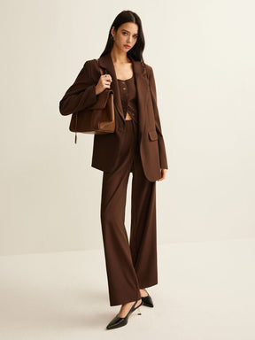 Blazer marron coupe ample style