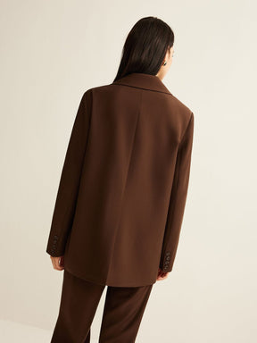 Blazer marron élégant raffiné