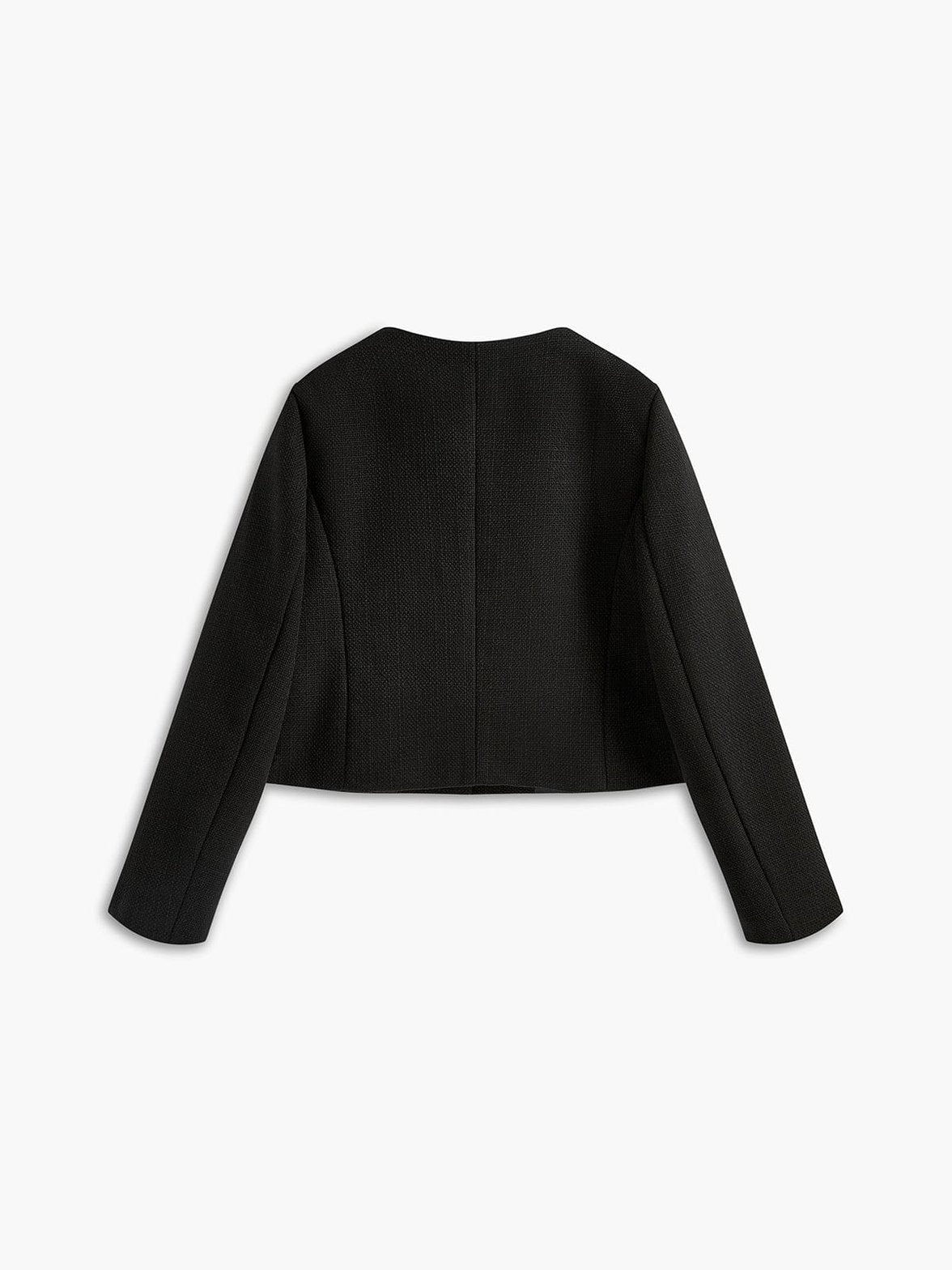 Blazer tweed vue de profil nuage