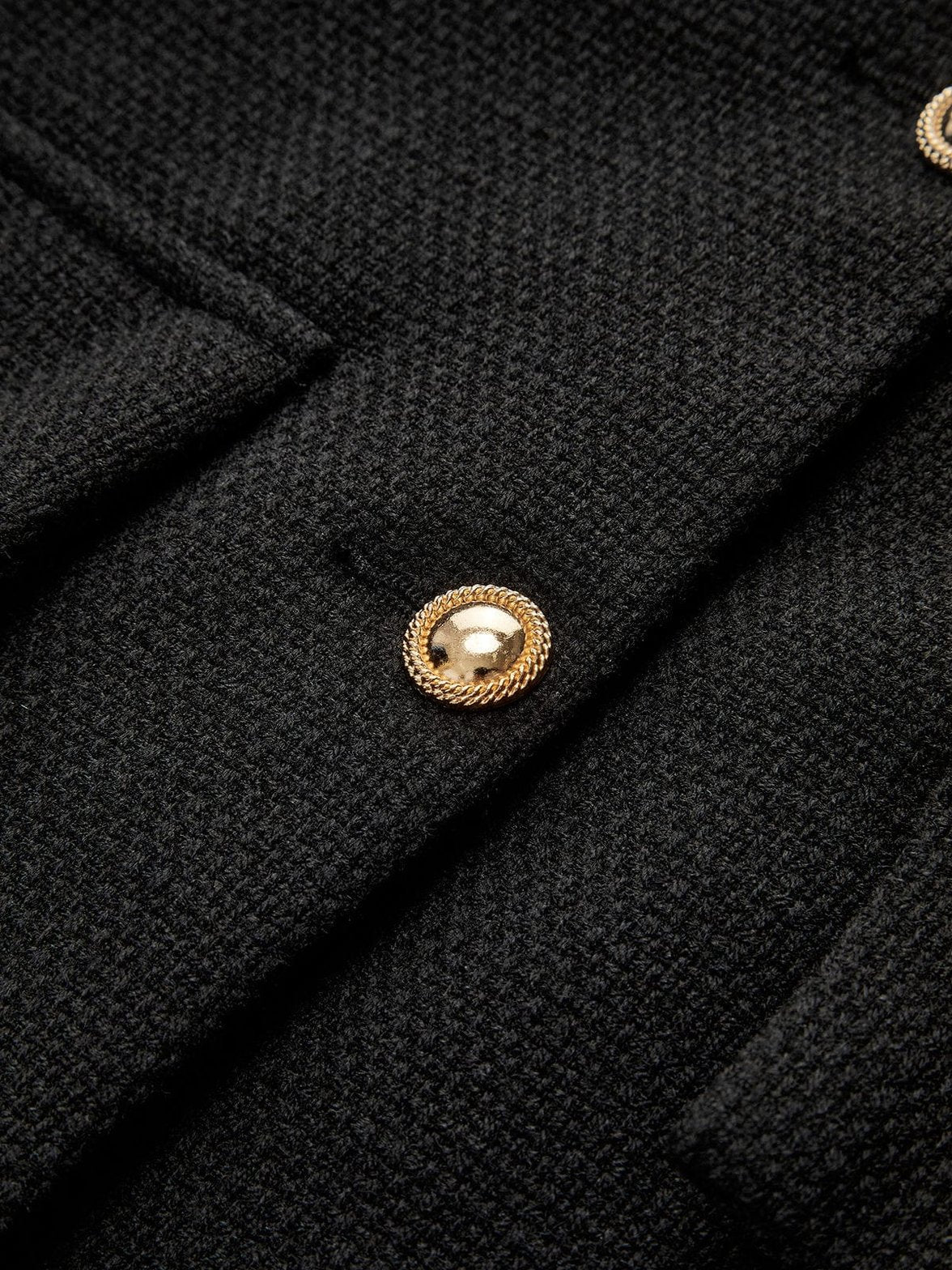 Blazer tweed détail boutons lune