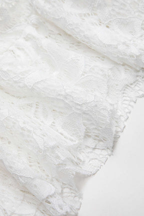 Blouse dentelle blanche vue latérale étoile