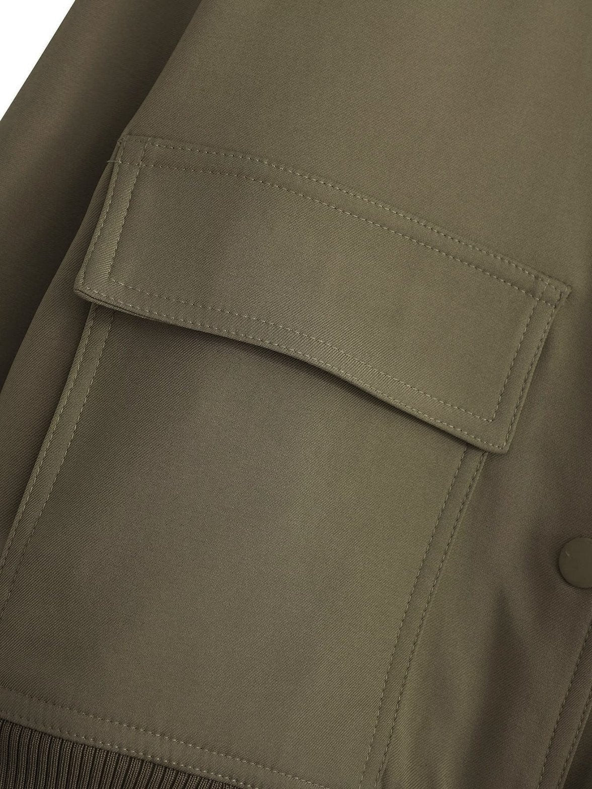 Blouson bomber kaki détail poches - Nuage