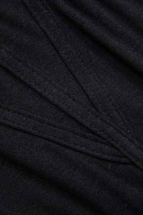 Body asymétrique noir dos-nu vue de côté soleil