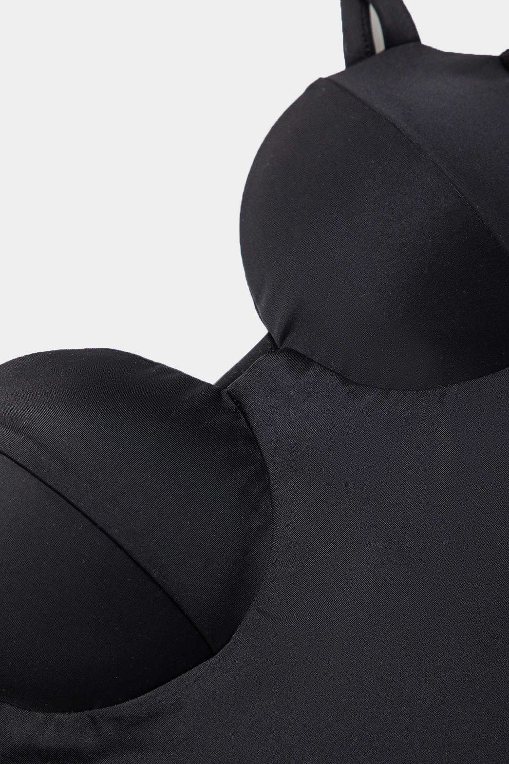 Body bustier noir détail tissu lune