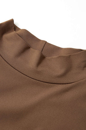 Body simili-cuir coupe ajustée