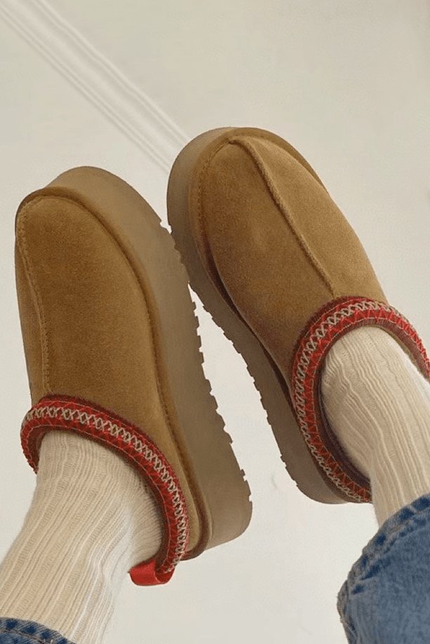 Bottes doublées polaires vue de face soleil