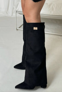 Bottes fourrées vue complète éclat