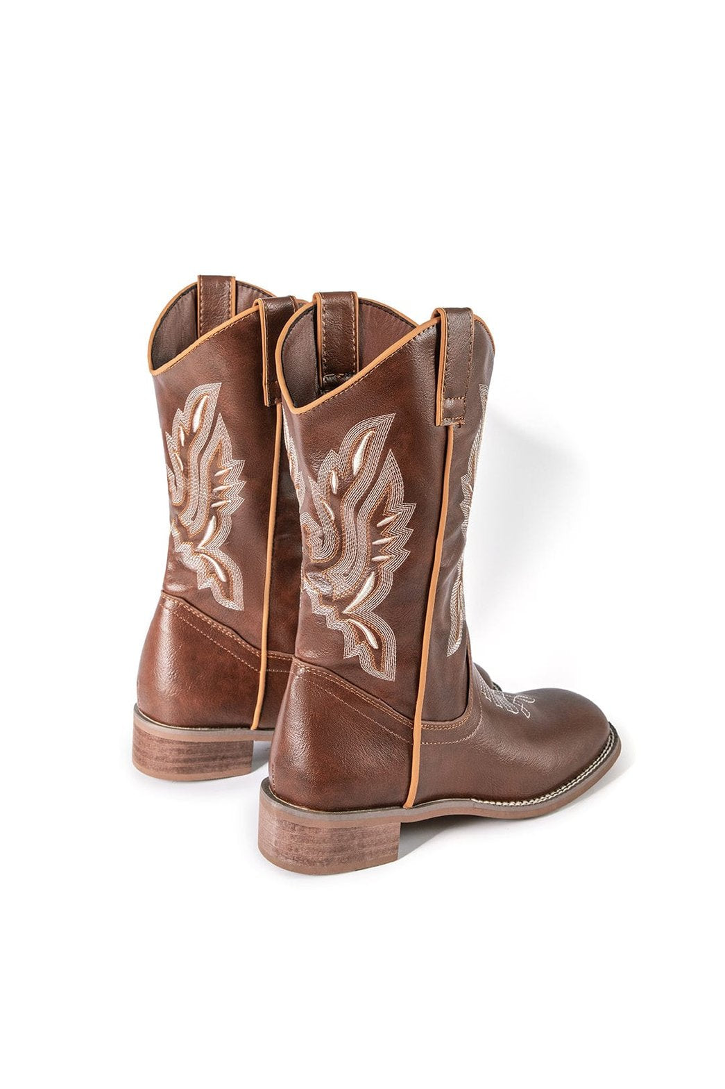Bottes élégantes marron vue côté étoile