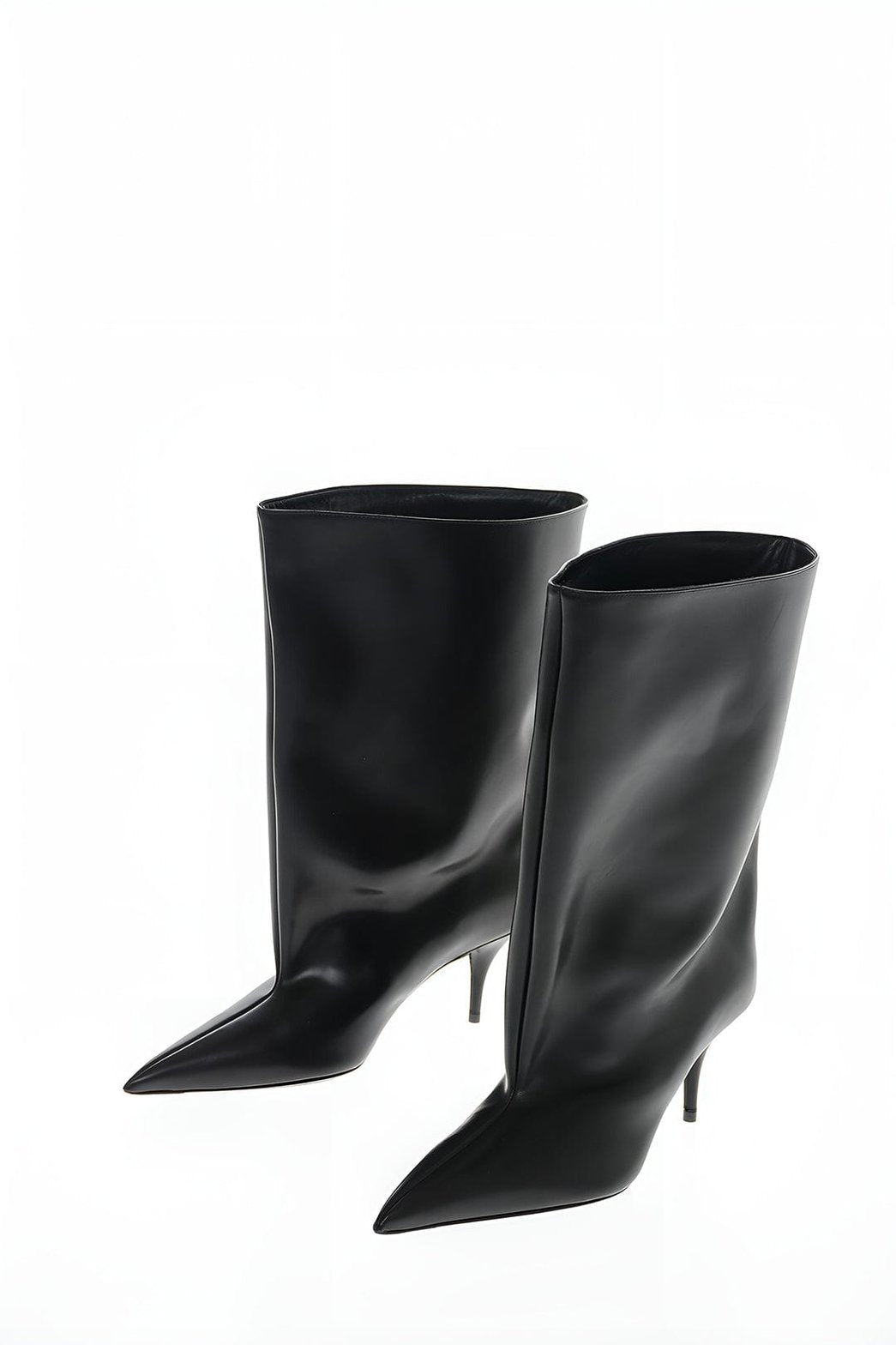 Bottines noires élégantes à bout pointu soleil