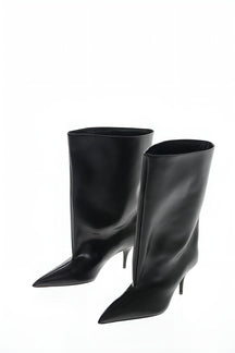 Bottines noires élégantes à bout pointu soleil