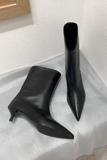 Bottine noire élégante vue de profil - Serein
