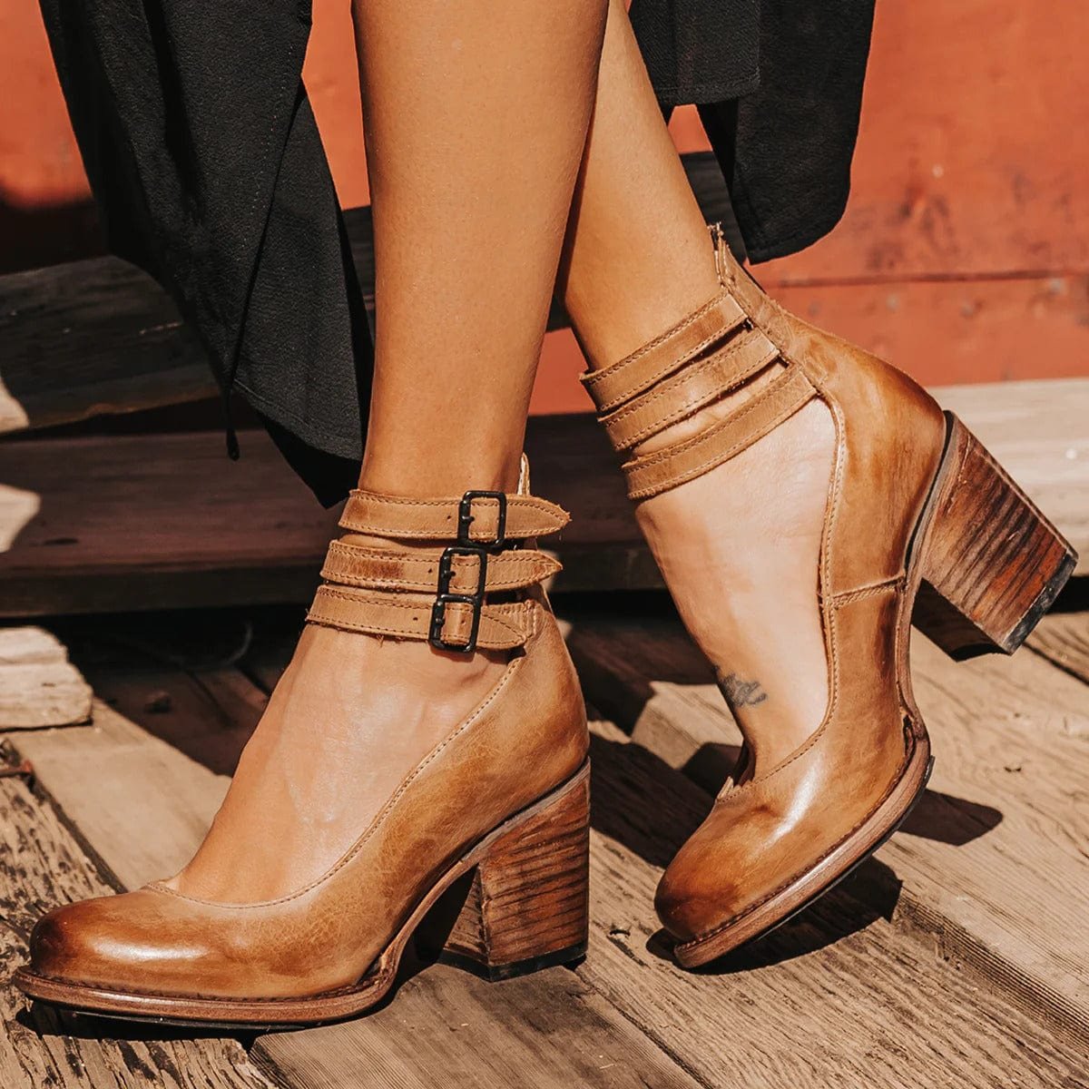 Bottines confort à talons moyens danse