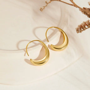 Boucles d'oreilles minimalistes dorées étoile
