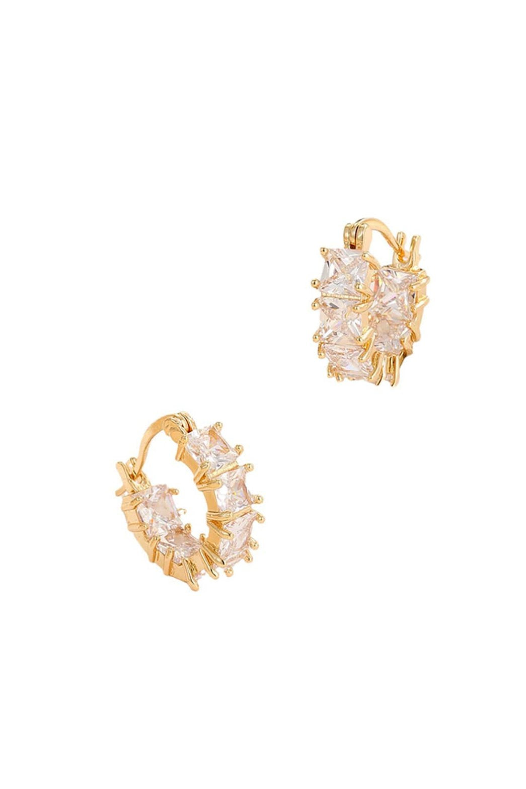 Boucles d'oreilles cristal brillantes étoile