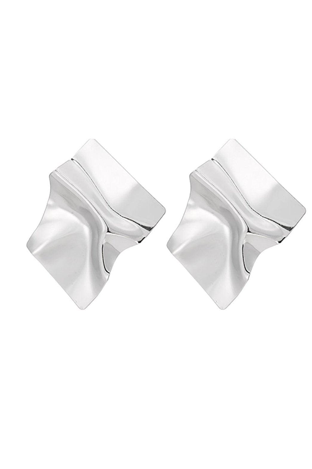 Boucles d'oreilles statement dorées texturées étoile