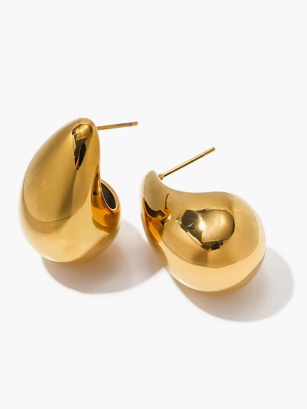 Boucles d'oreilles goutte finition brillante étoile