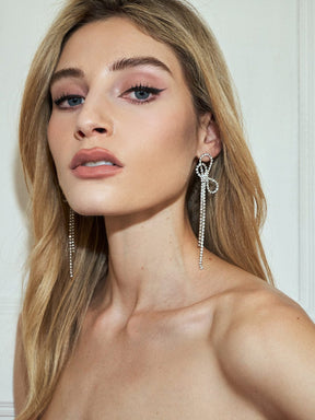 Boucles d'oreilles longues cristal soleil