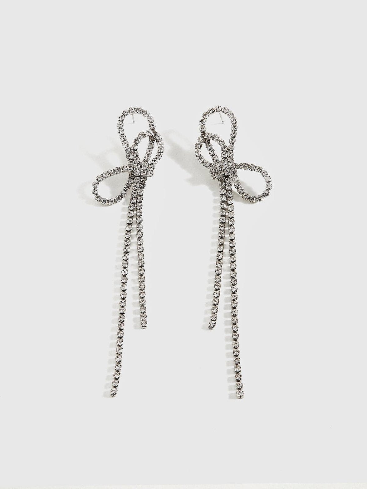 Boucles d'oreilles pendantes brillantes lune
