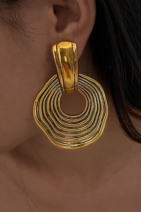 Boucles d'oreilles mode oversize crystal