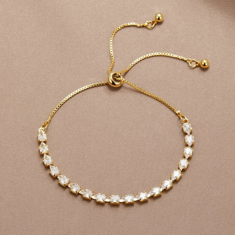 Bracelet doré cristal élégant danse