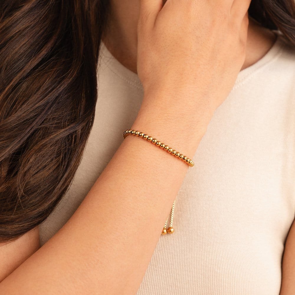 Bracelet doré ajustable raffiné nuage