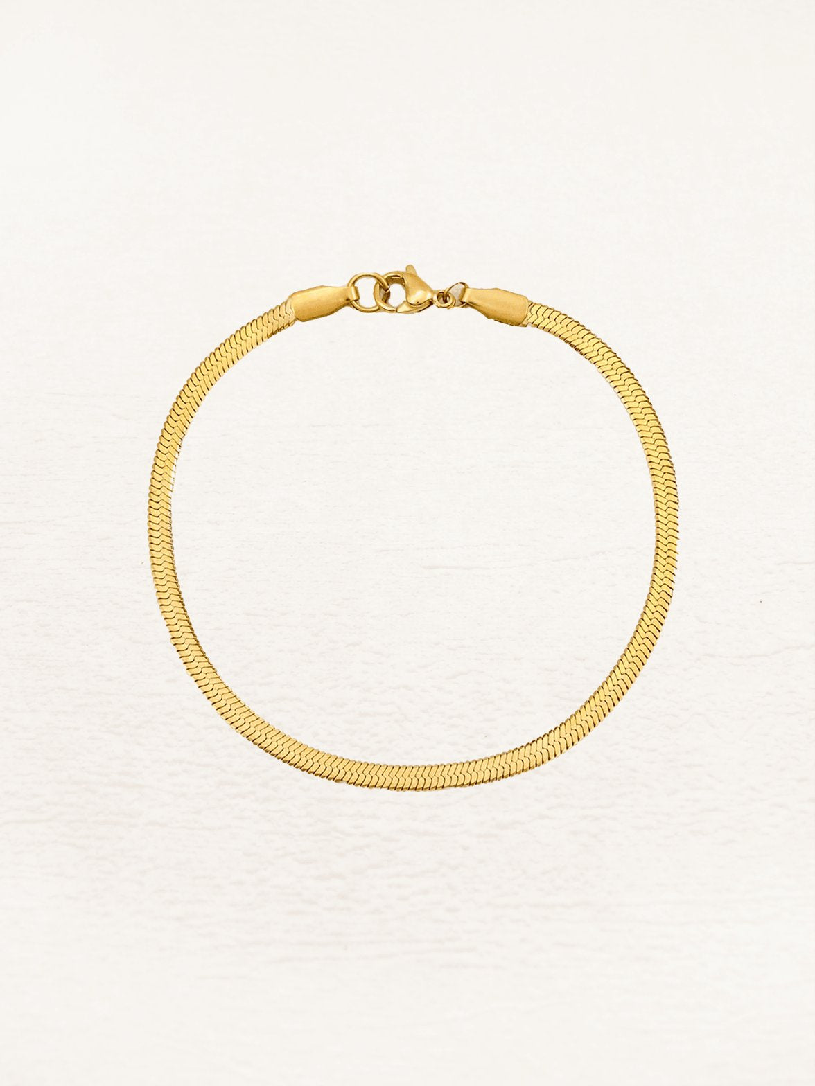 Bracelet chaîne or design épuré sublime