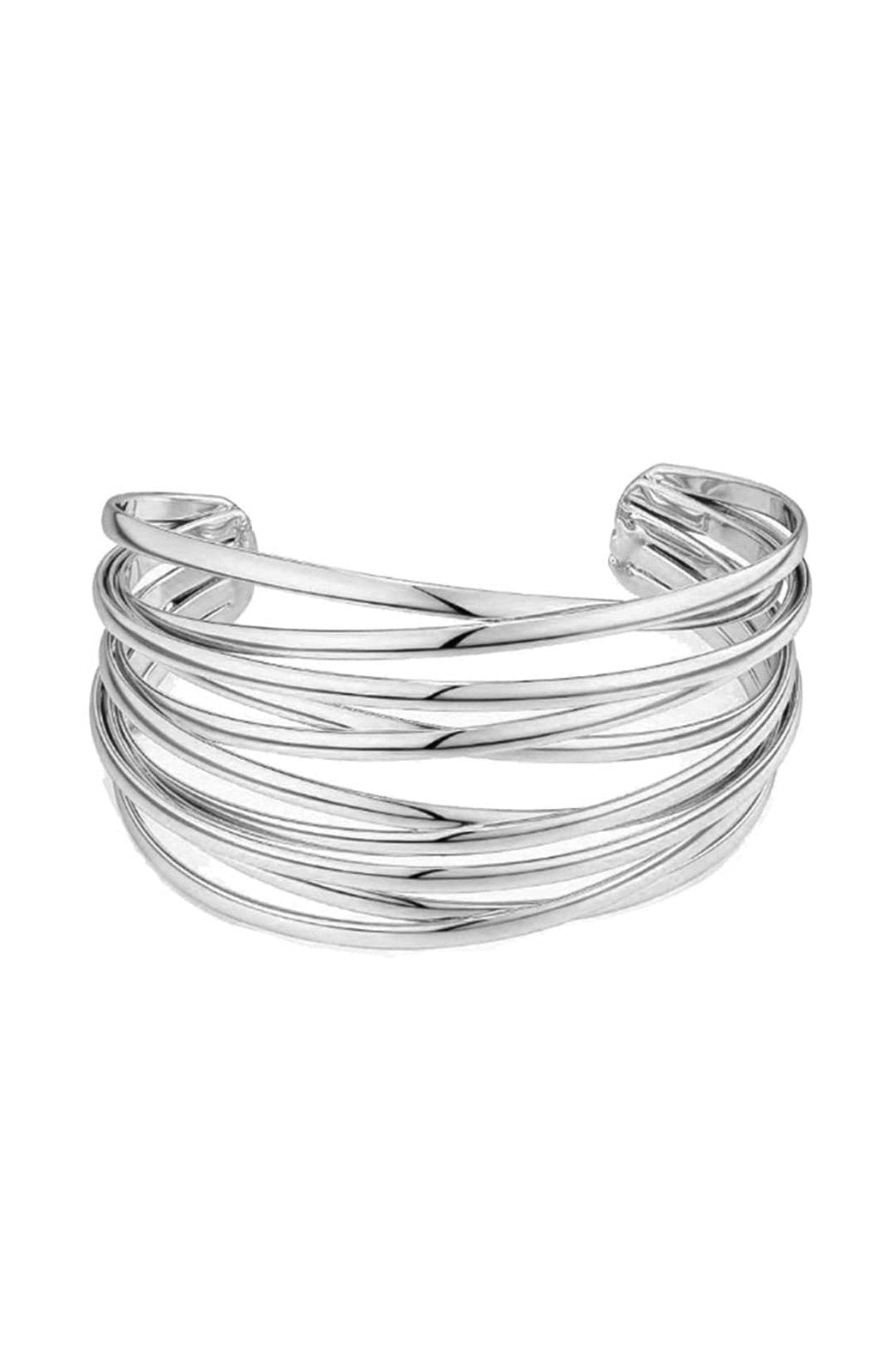 Bracelet manchette doré design moderne étoile