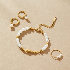Composition bracelet perles délicatesse