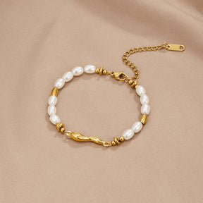 Bracelet perles d'eau douce élégant douceur