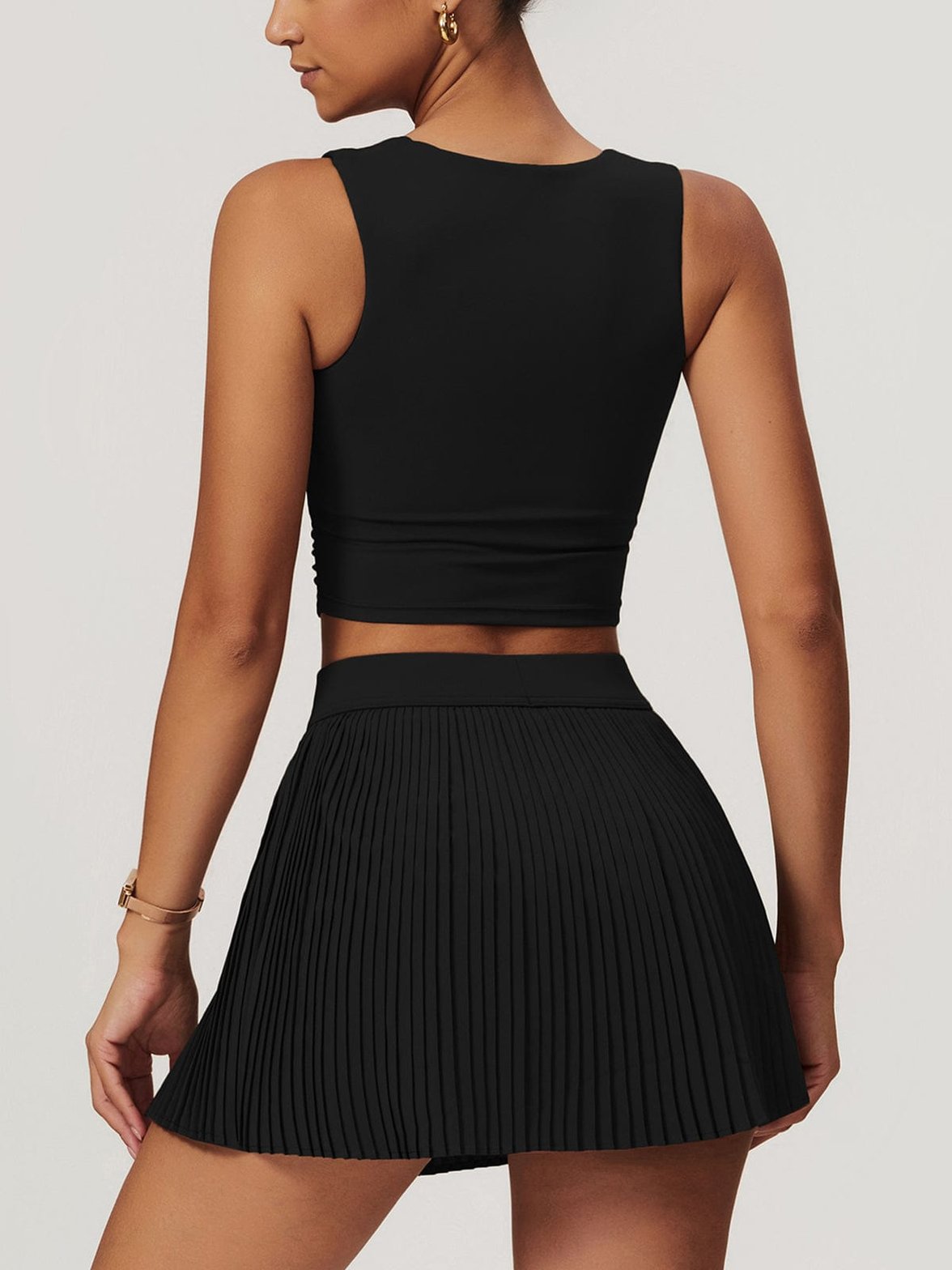 Top sport extensible noir océan