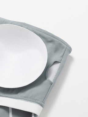Brassière sport vue trois-quarts cascade