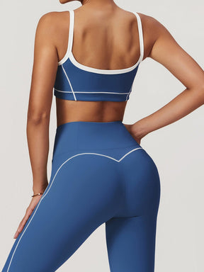 Brassière sport maintien vue avant océan