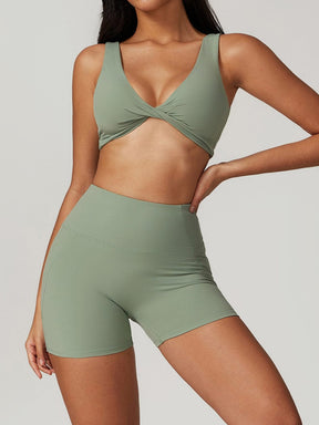 Brassière sport confort dos nu marine pluie