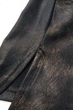 Vue latérale du bustier asymétrique - Océan