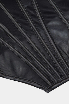 Vue latérale du bustier en dentelle - Grâce