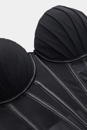 Vue de dos du bustier corset - Mystère