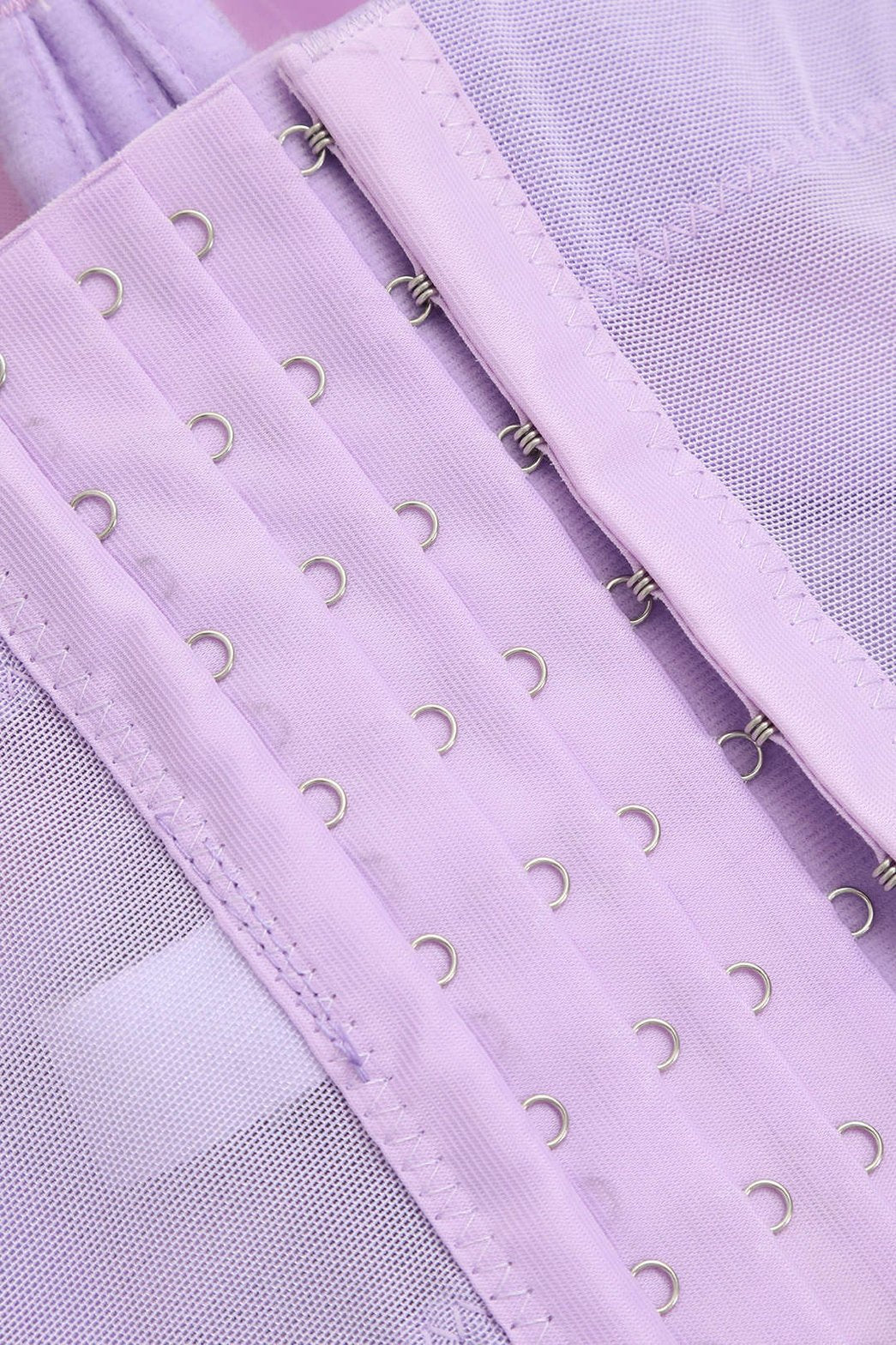 Bustier Transparent en Maille Structurée