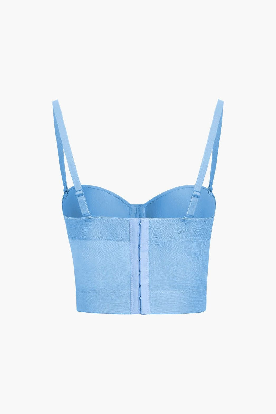 Bustier Transparent en Maille Structurée