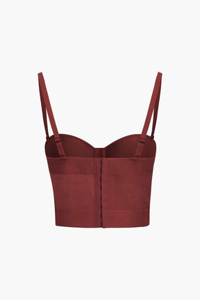 Bustier Transparent en Maille Structurée