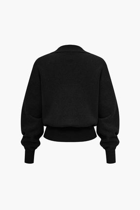 Cardigan poignets resserrés pure