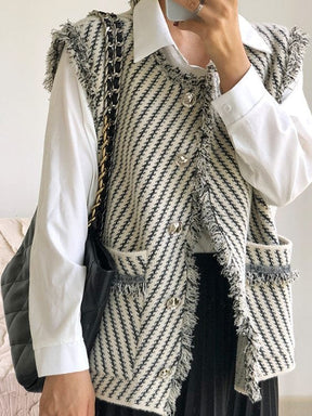 Cardigan élégant à perles vue de face douceur
