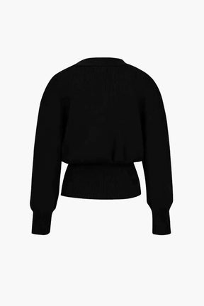 Cardigan Élégant Col V Marron