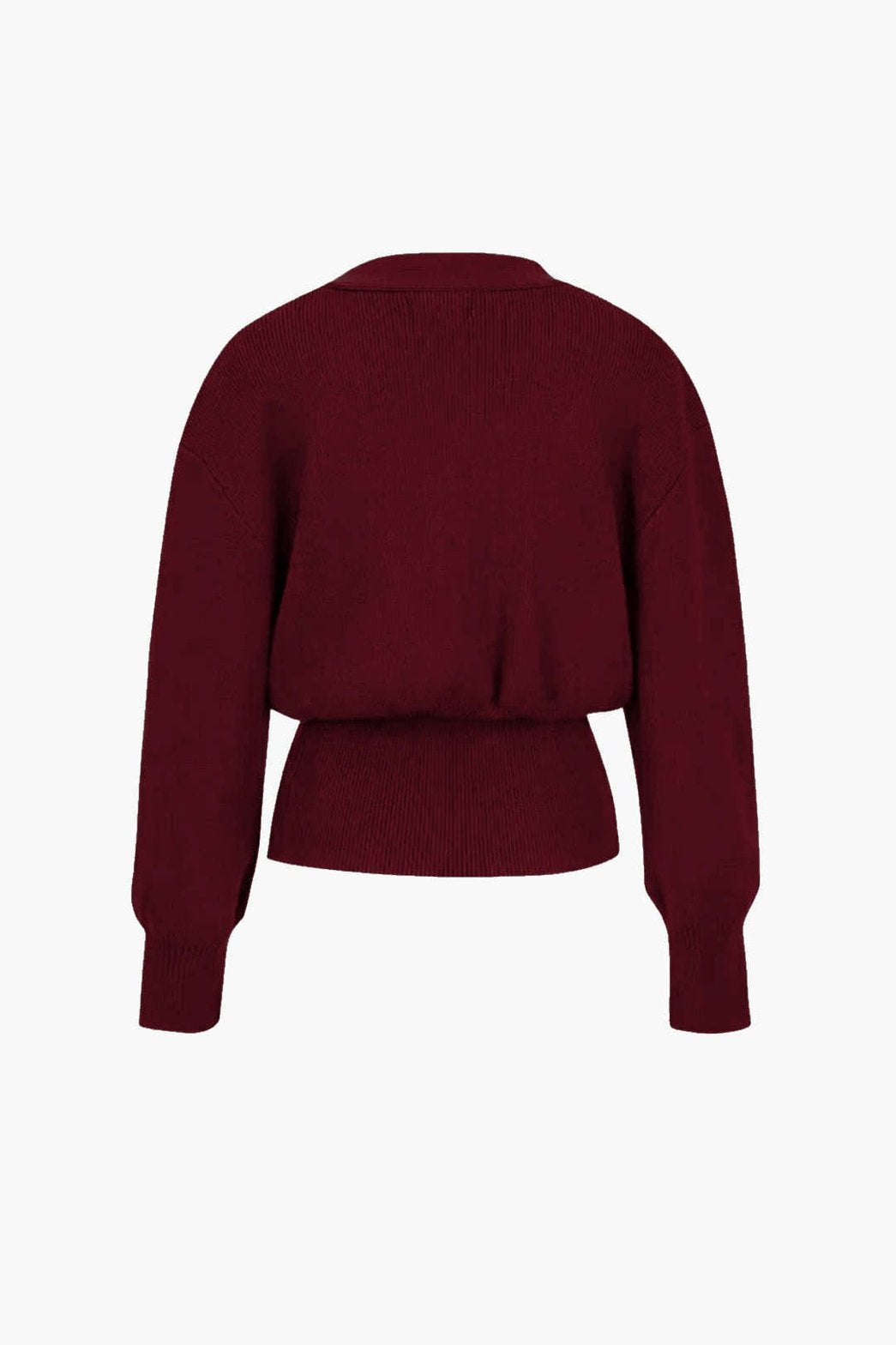 Cardigan Élégant Col V Marron